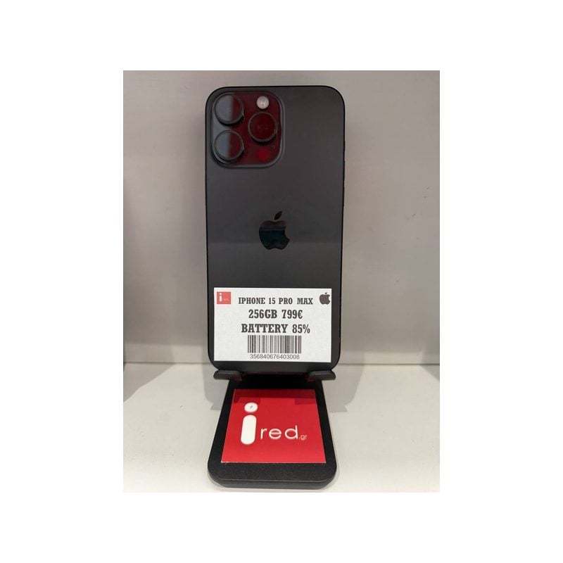 IPHONE 15-PRO-MAX 256GB BLACK ΜΕΤΑΧΕΙΡΙΣΜΕΝΟ