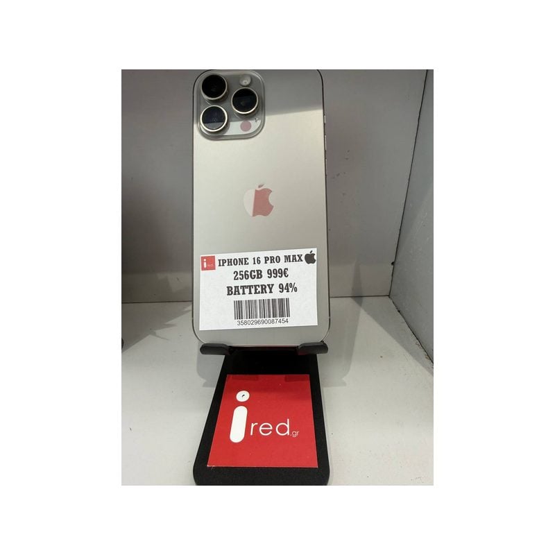 IPHONE 16-PRO-MAX 256GB NATURAL TITANIUM ΜΕΤΑΧΕΙΡΙΣΜΕΝΟ