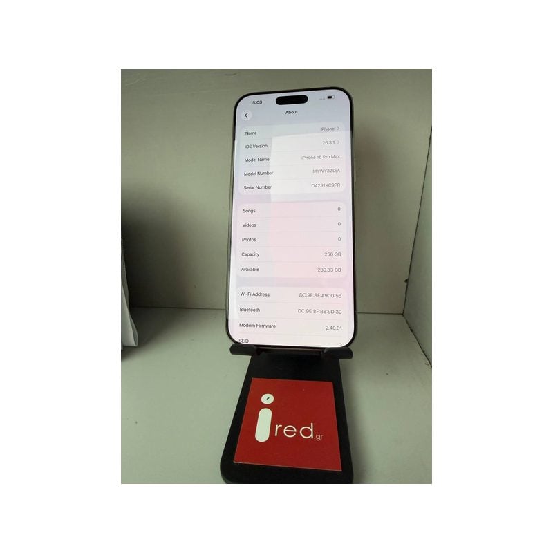 IPHONE 16-PRO-MAX 256GB NATURAL TITANIUM ΜΕΤΑΧΕΙΡΙΣΜΕΝΟ