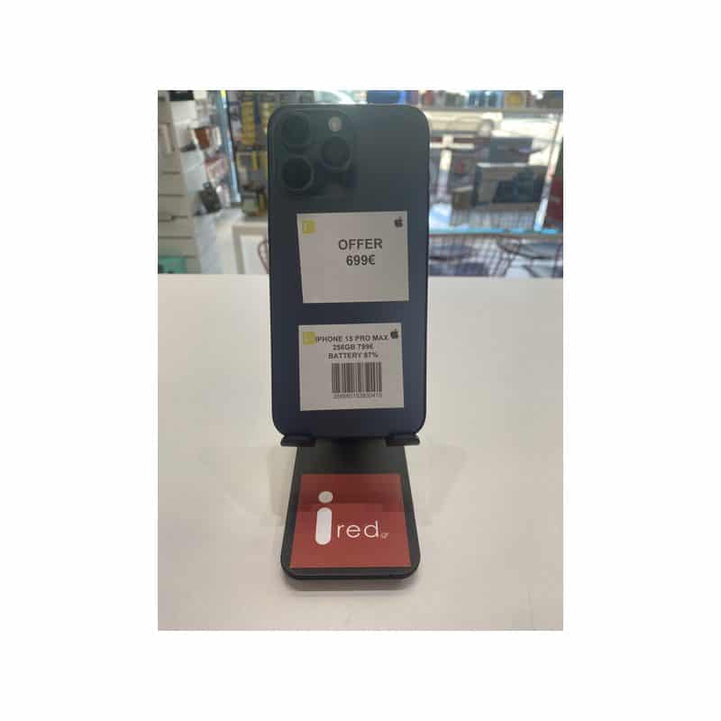 IPHONE 15-PRO-MAX 256GB ΜΕΤΑΧΕΙΡΙΣΜΕΝΟ ΜΠΛΕ