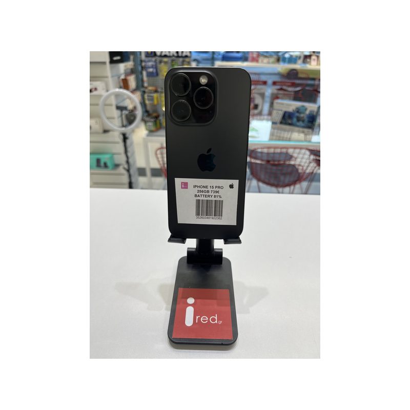 IPHONE 15-PRO 256GB BLACK ΜΕΤΑΧΕΙΡΙΣΜΕΝΟ