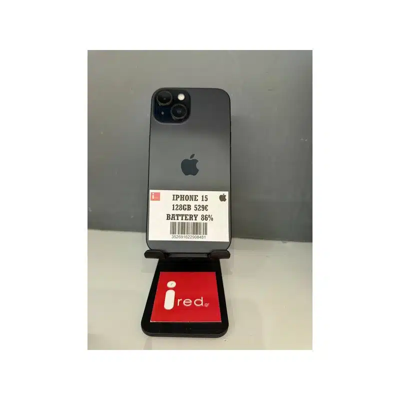 IPHONE 15 128GB BLACK ΜΕΤΑΧΕΙΡΙΣΜΕΝΟ