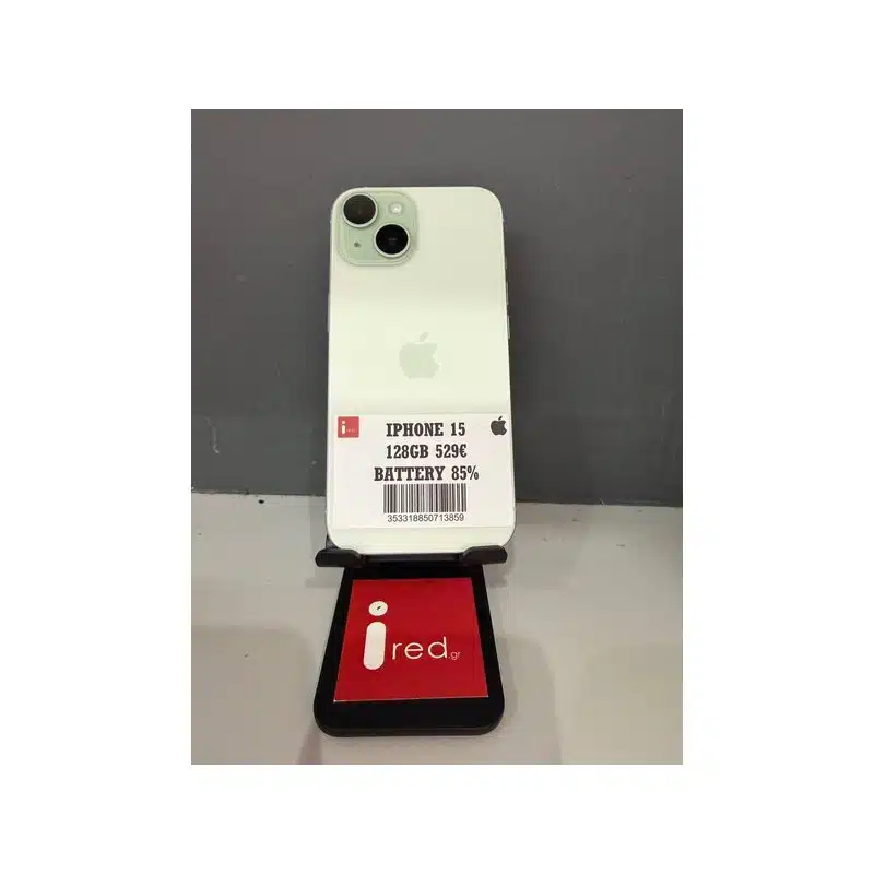 IPHONE 15 128GB GREEN ΜΕΤΑΧΕΙΡΙΣΜΕΝΟ