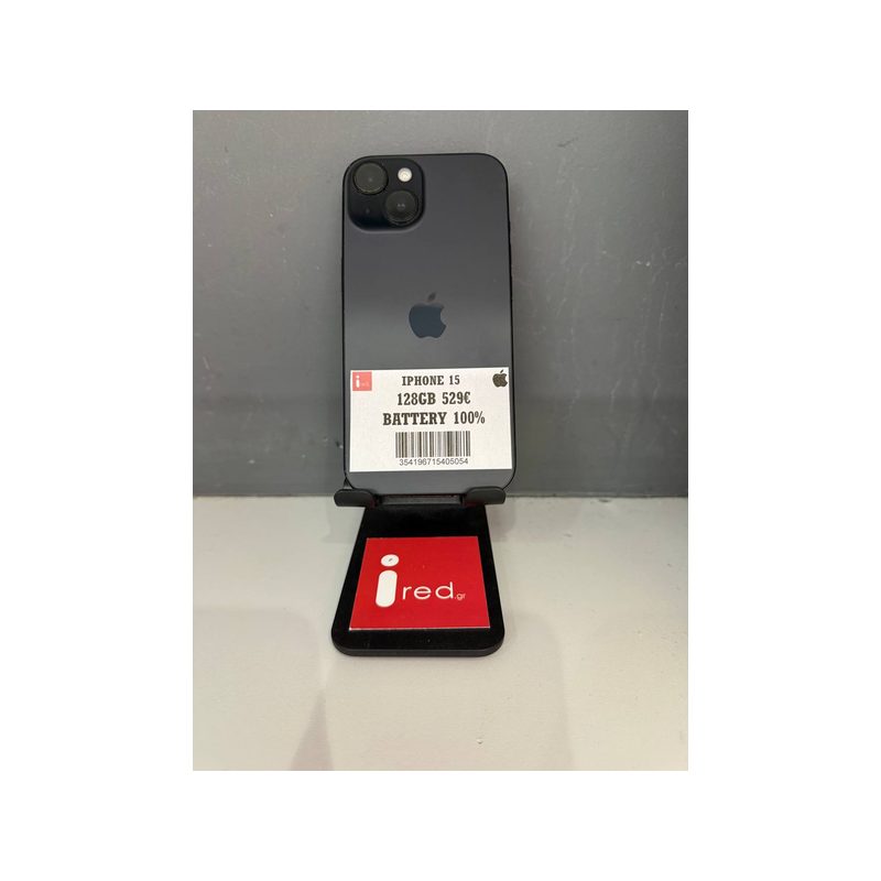 IPHONE 15 128GB BLACK ΜΕΤΑΧΕΙΡΙΣΜΕΝΟ