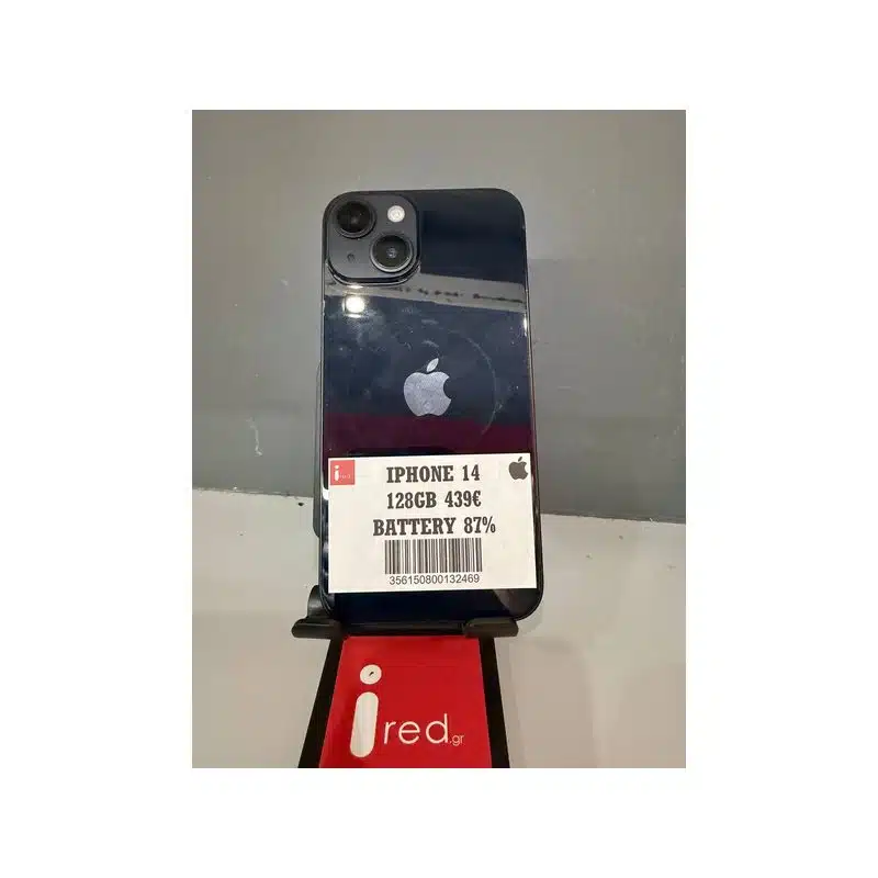 IPHONE 14 128GB BLACK ΜΕΤΑΧΕΙΡΙΣΜΕΝΟ
