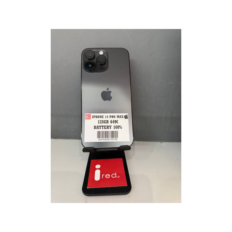 IPHONE 14-PRO-MAX 128GB BLACK ΜΕΤΑΧΕΙΡΙΣΜΕΝΟ IPHONE 14-PRO-MAX 128GB BLACK ΜΕΤΑΧΕΙΡΙΣΜΕΝΟ