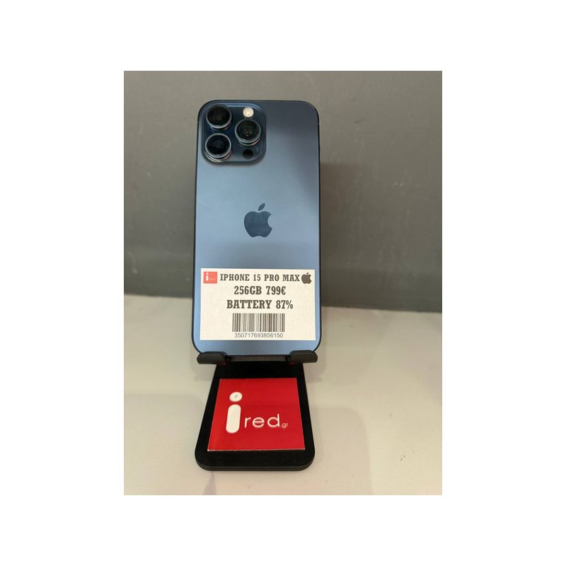 IPHONE 15-PRO-MAX 256GB BLUE ΜΕΤΑΧΕΙΡΙΣΜΕΝΟ