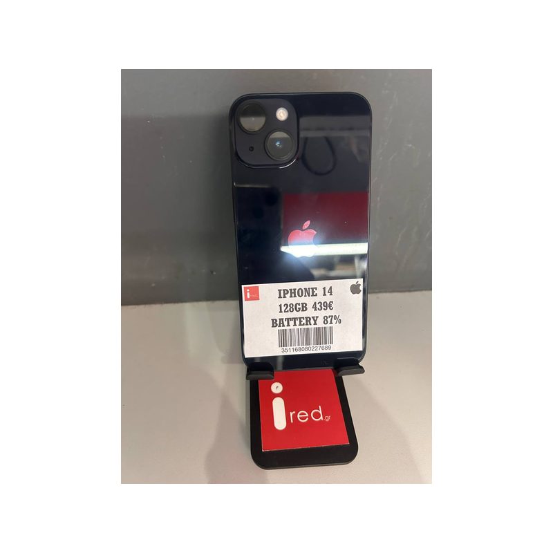IPHONE 14 128GB BLACK ΜΕΤΑΧΕΙΡΙΣΜΕΝΟ