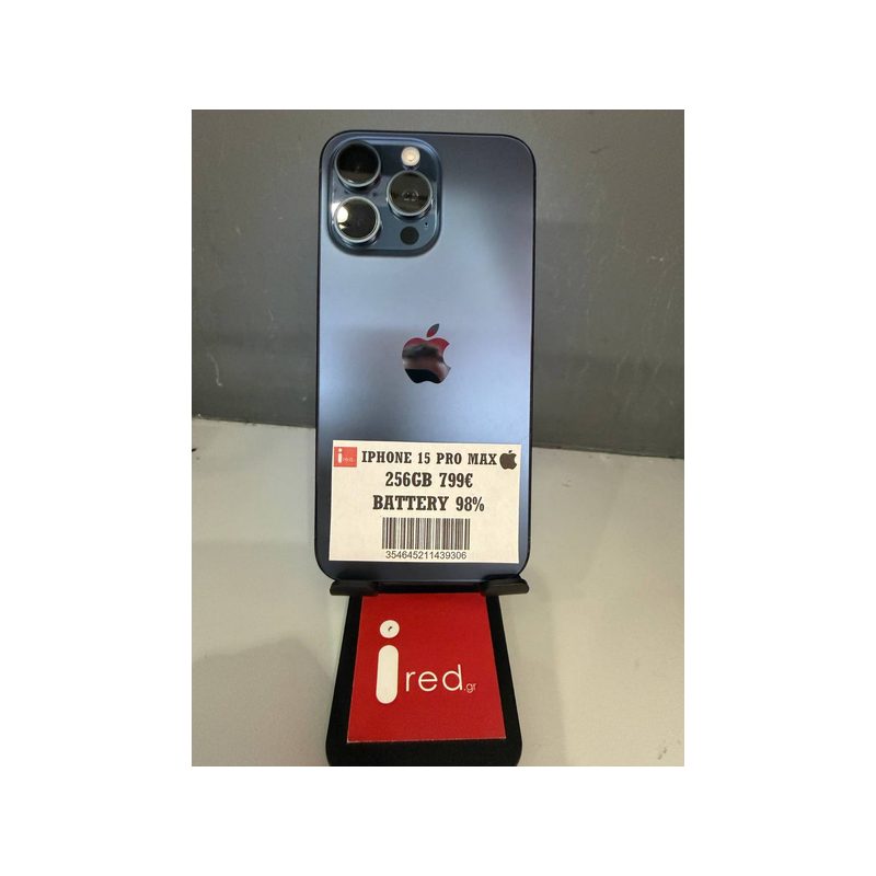 IPHONE 15-PRO-MAX 256GB BLUE TITANIUM USED