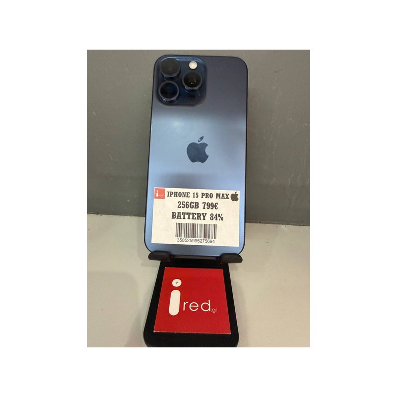 IPHONE 15-PRO-MAX 256GB BLUE ΜΕΤΑΧΕΙΡΙΣΜΕΝΟ