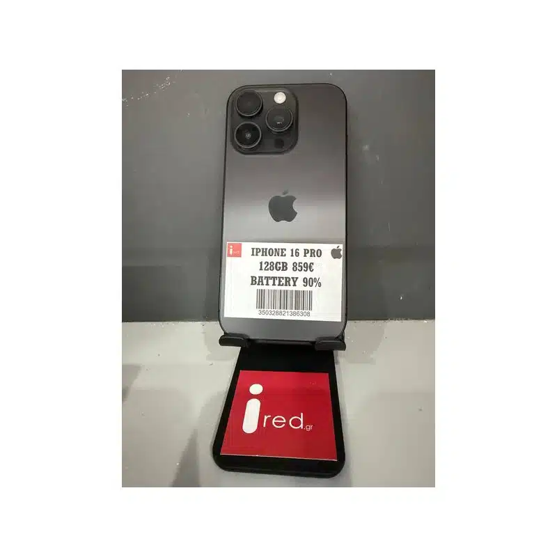 IPHONE 16-PRO 128GB BLACK ΜΕΤΑΧΕΙΡΙΣΜΕΝΟ