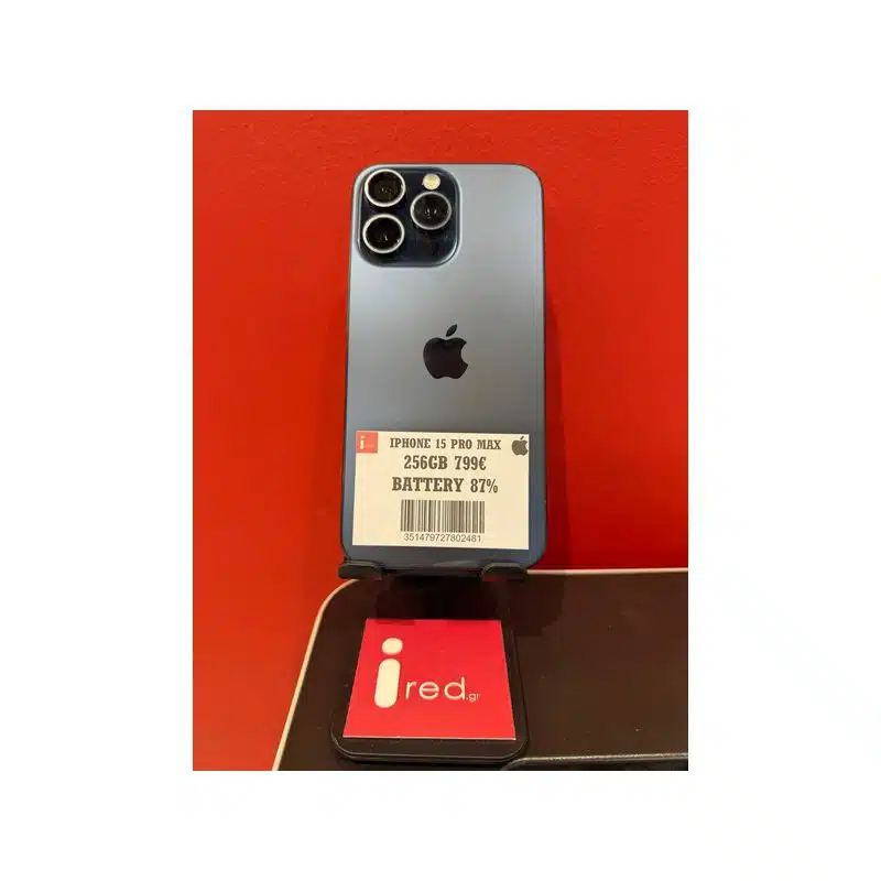 IPHONE 15-PRO-MAX 256GB BLUE ΜΕΤΑΧΕΙΡΙΣΜΕΝΟ