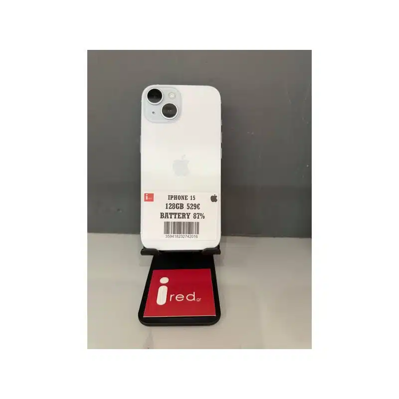IPHONE 15 128GB BLUE ΜΕΤΑΧΕΙΡΙΣΜΕΝΟ