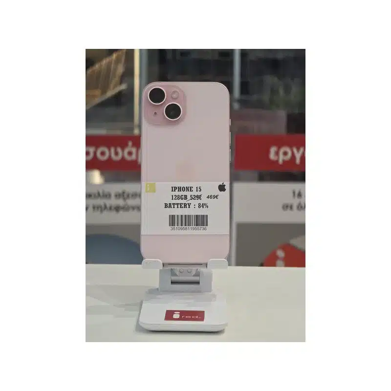 IPHONE 15 128GB ΡΟΖ ΜΕΤΑΧΕΙΡΙΣΜΕΝΟ IPHONE 15 128GB ΡΟΖ ΜΕΤΑΧΕΙΡΙΣΜΕΝΟ
