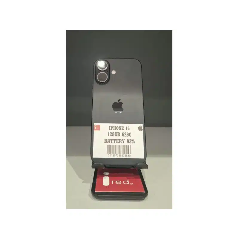 IPHONE 16 128GB BLACK ΜΕΤΑΧΕΙΡΙΣΜΕΝΟ